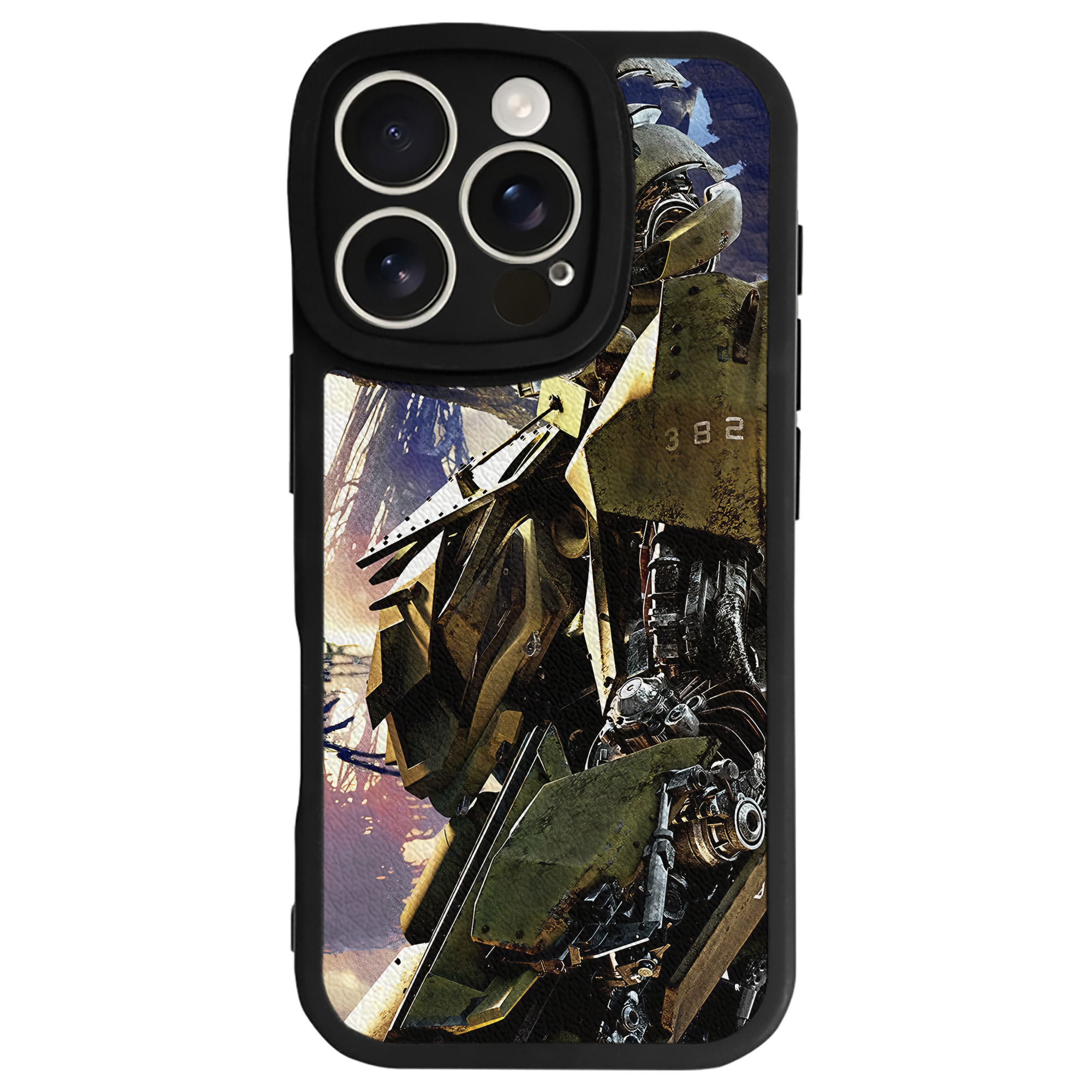 （画像用） Transformers トランスフォーマー 【iPhone 16シリーズ対応】シリコンスマホケース（レザー調） 材質：シリコン